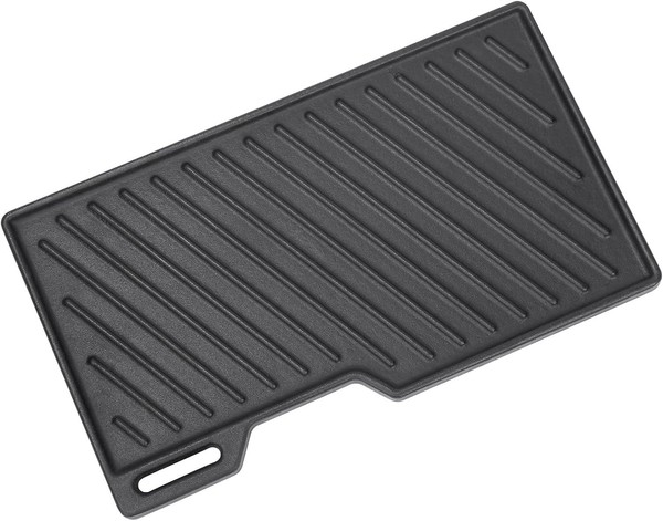 Gusseisen Grillplatte 41,5 X 23,5Cm FüR Gasgrill Wendeplatte ZubehöR Burnhard-image