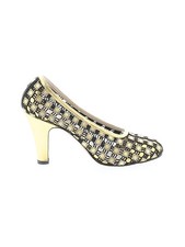 Salvatore Ferragamo Women Gold Vintage Fantastica Heels US 7