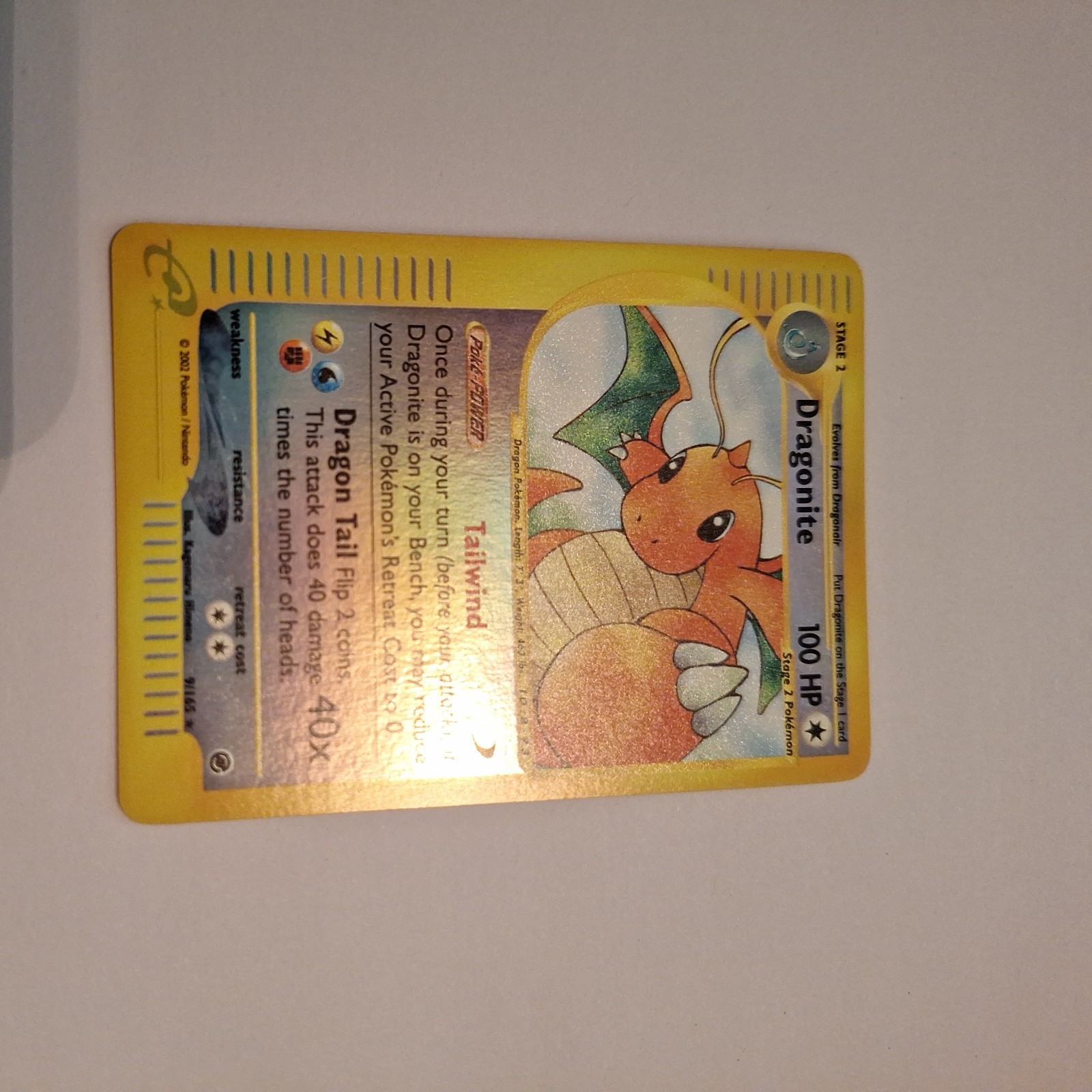 Nm Dragonite 9/165 Expedition Base Set Holo
