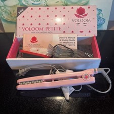 VOLOOM Petite 1" Professional Volumizing Hair Iron Ceramic Pink Checkerboard