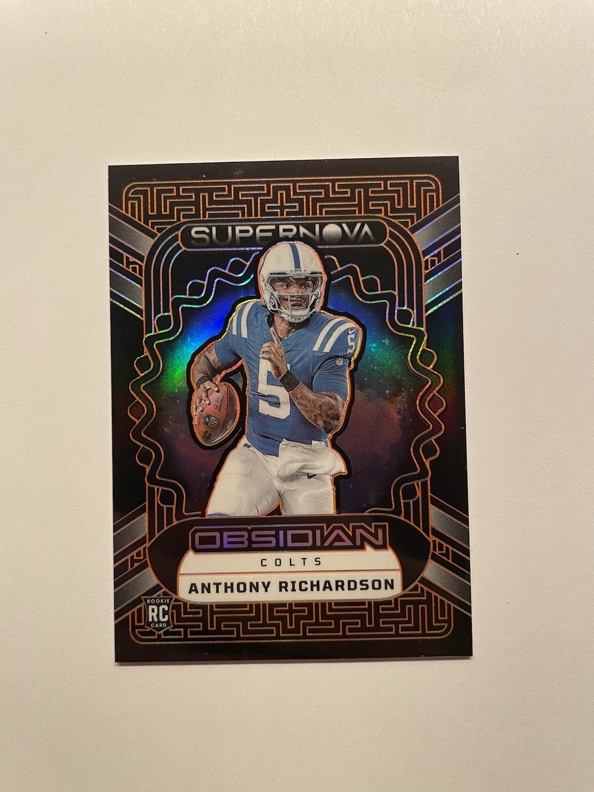 2023 Obsidian ANTHONY RICHARDSON Rookie Supernova Orange /65 Colts RC #1