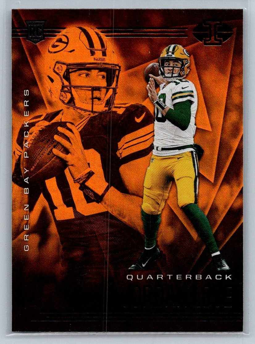 2020 Panini Illusions #8 Jordan Love Orange RC Green Bay Packers