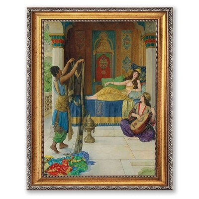 Harem Scene Wall Art Canvas Oil Paintings Reproduction