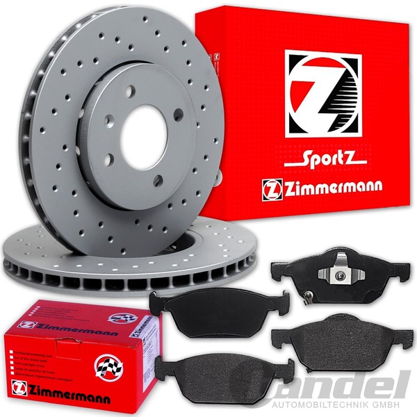 Zimmermann Sport Bremsscheiben 280Mm + BelÄGe Vorne FüR Honda Civic 9 10 FK FC-image
