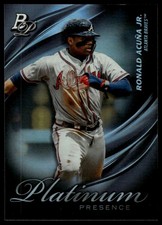 2019 Bowman Platinum #PP-20 Ronald Acuña Jr. Platinum Presence
