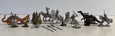 Vtg 80s D D Miniature Pewter Figures Lot Of 15 Grenadier Ral Partha Peth Pewter