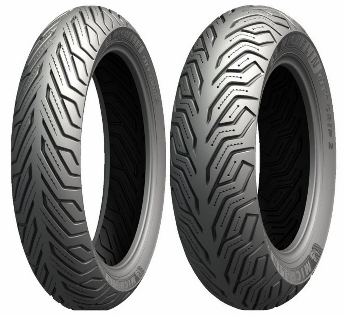 90/90-14 46L & 100/90-14 52J 新品チューブレスタイヤ 前後セット