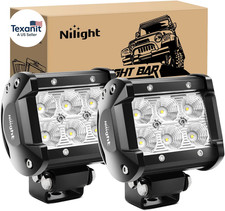 Led Pods 2Pcs 18W 1260LM Flood off Road Lights Super Bright Driving Work Fog Lam