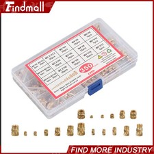 350Pcs Threaded Inserts M2 M2.5 M3 M4 M5 M6 Female Thread Metric Knurled Nuts