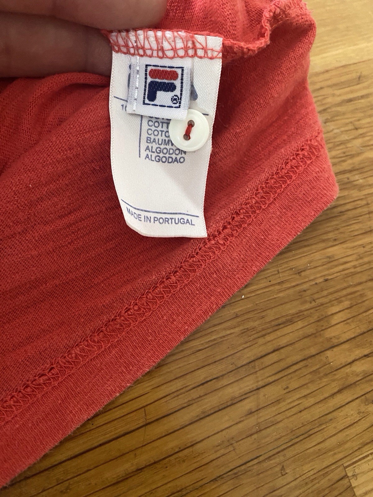 T shirt Fila Classic uomo rossa manica corta vestibilità slim taglia M