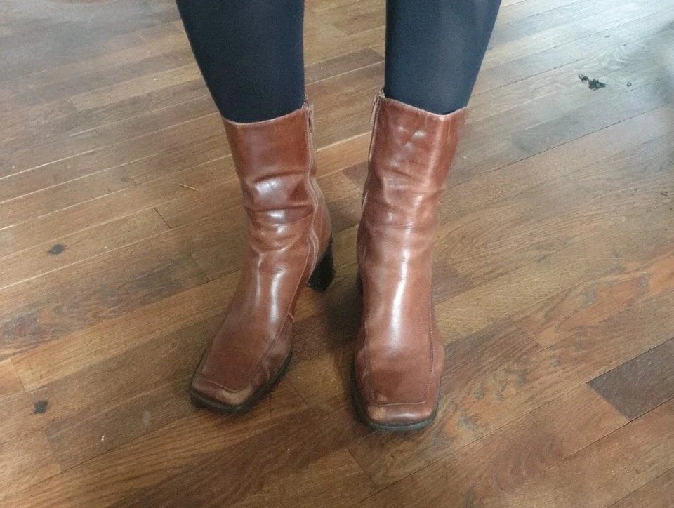 Damen Stiefeletten, Braun Vintage 40 - Bild 4 von 4
