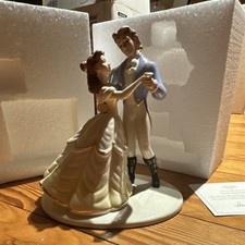 Lenox Disney Beauty & The Beast True Love's Dance Figurine Ivory Fine China 8"