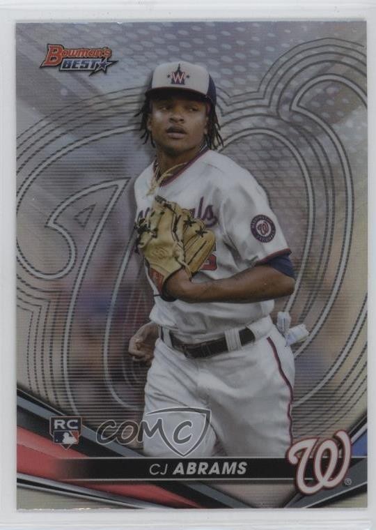 2022 Bowman's Best Refractor CJ Abrams #49 Rookie RC 0q37