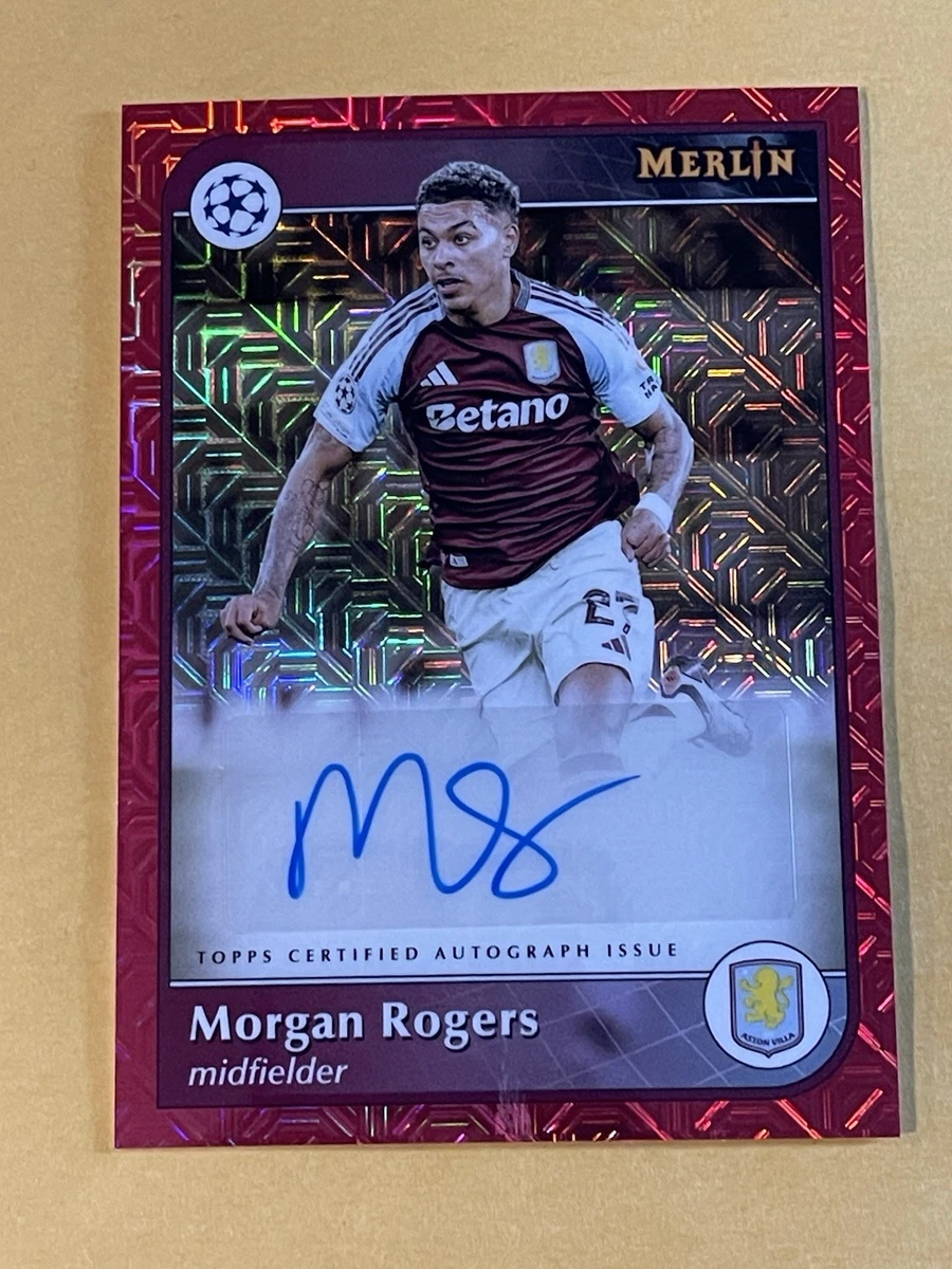 Soccer Aston Villa Autographed Sports Trading Cards & Accessories