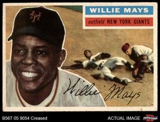 1956 Topps #130 Willie Mays White Back Giants VARIATION HOF 2 - GOOD