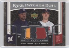 2007 Upper Deck Premier Rare 16/50 Prince Fielder Justin Morneau Dual Patch h8k