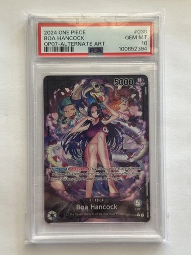 2024 One Piece OP07 EN Alternate Art #038 Boa Hancock PSA 10 GEM MINT