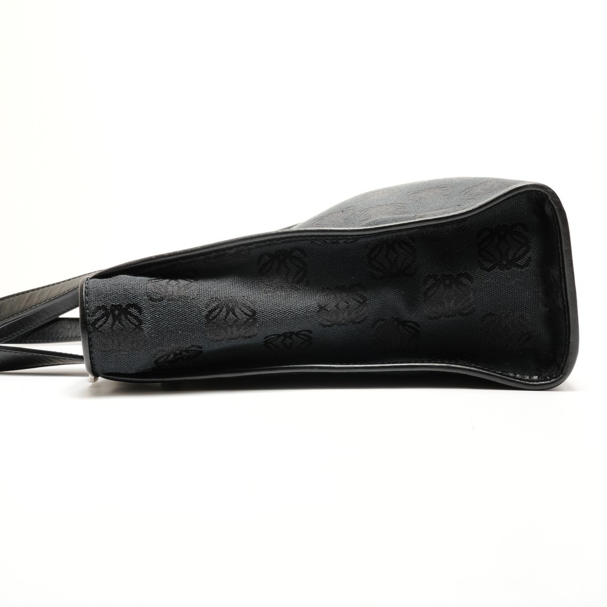 Authentic LOEWE Canvas Anagram Repeat Handbag bla… - image 3