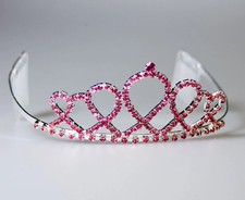 Breast Cancer Awareness Ribbons Tiara - Silver/Pink - Costume Accessory