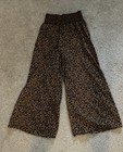 Sienna Sky Leopard print wide-leg smocked waist trousers Women’s Size Large GC+ — photo 7