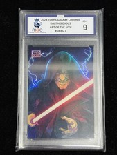Darth Sidious Topps Star Wars Chrome 2024 AS-2 MGC 9 not PSA 