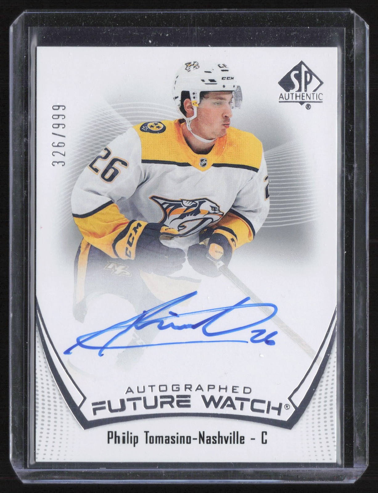 Philip Tomasino 2021-22 SP Authentic Future Watch Auto /999 #143