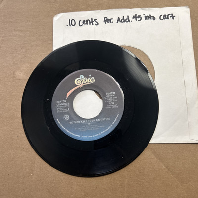Burton Cummings Bad News/Mother Keep Your Daughters In 1981 Epic Records 45