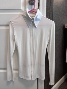 Hobby Horse Cream colored Show Shirt, Size S, Zip up front, worn twice