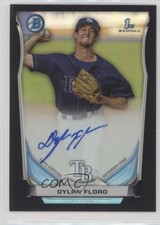 2014 Bowman Prospect Chrome Black Refractor 37/99 Dylan Floro #BCAP-DF Auto 4i6