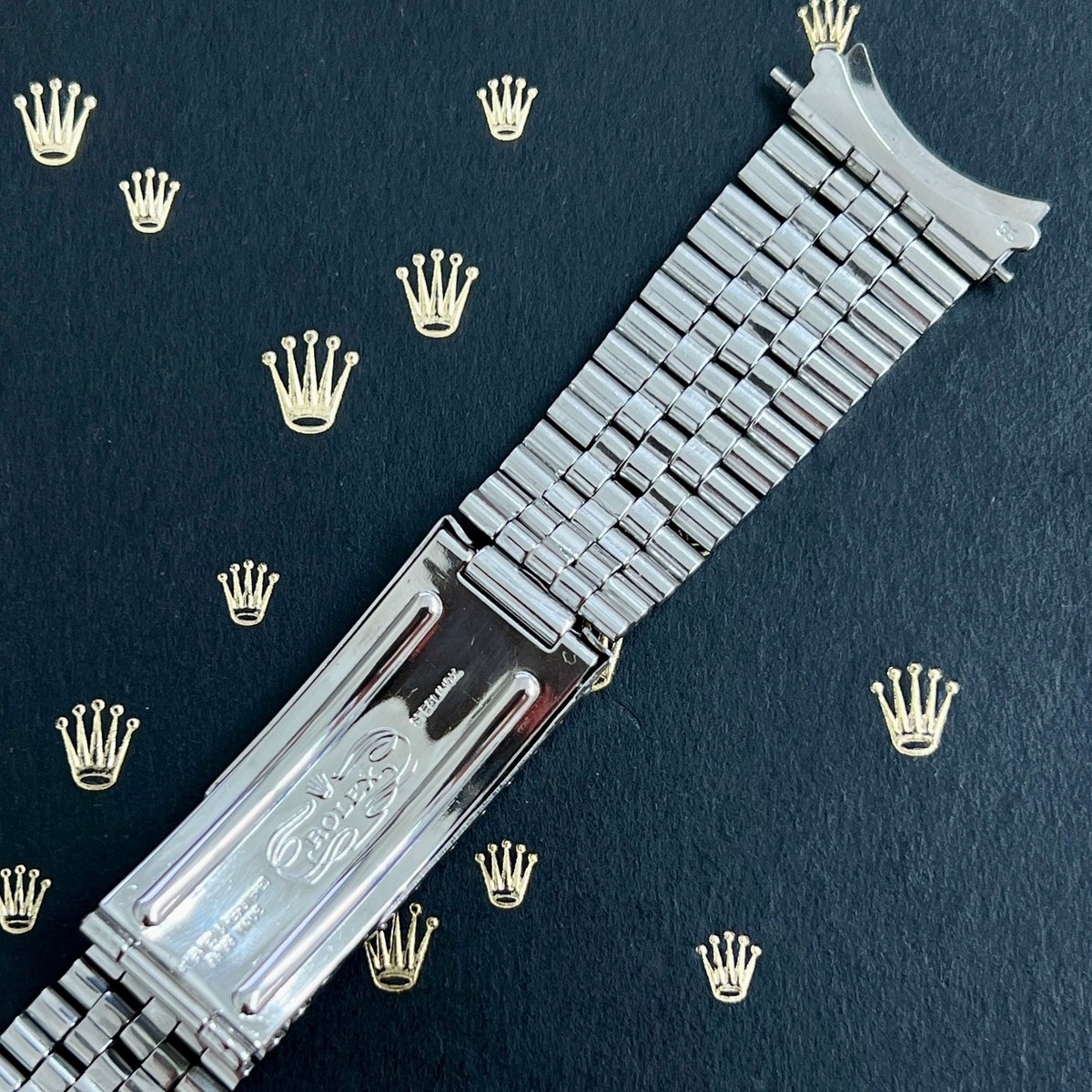 Rolex Datejust 1965 20mm Jubilee Bracelet Steel Crown Ref 1601 