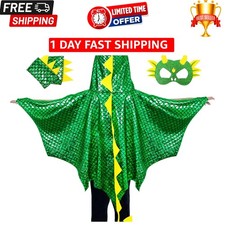 Sparkly Hooded Dragon Costume Set for Kids - Perfect for Birthdays and Halloween