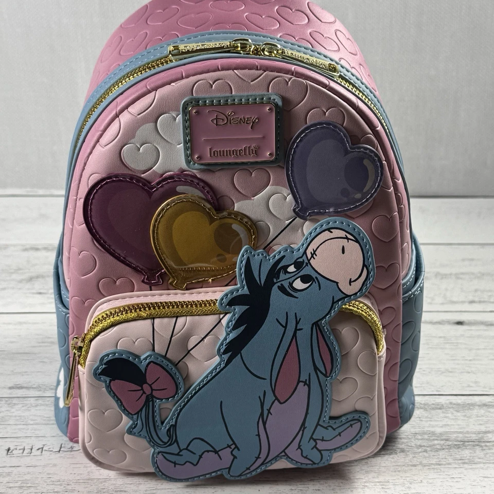 Loungefly Disney Winnie the Pooh Eeyore Balloons Mini Backpack New - Image 2 of 4