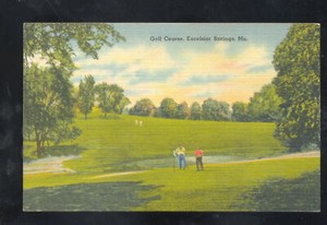 Excelsior Springs Missouri Golf Course Putting Green Vintage Postcard Mo Ebay
