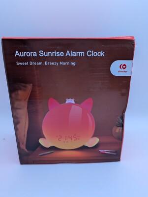 Aurora Sunrise Alarm Clock Bluetooth Wake Up Light Brand Sealed Box Damaged Box