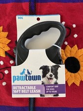 PAWTOWN - DOG LEASH - RETRACTABLE - 16 FEET - HOLDS UP TO 110 LBS - NEW WITH BOX