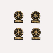 4PCS YAMAHA plastic logo badge replacement piece 25mm X 33mm