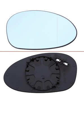 POSSBAY Heated Wing Driver Side Mirror Glass 51167145268 Blue Tinted right side