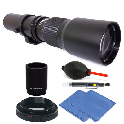 Vivitar 500mm/1000mm f/8 Telephoto Lens for Nikon D90 D500