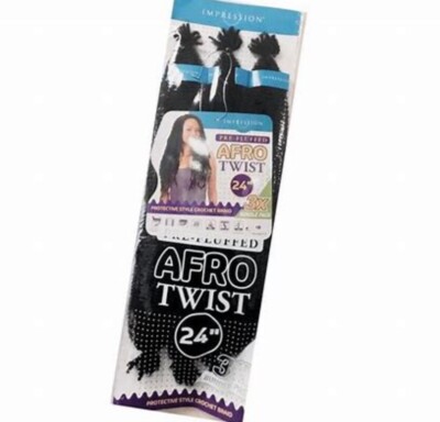 #T27, 24 , 3x Pre-Fluffed Afro Twist, Impression