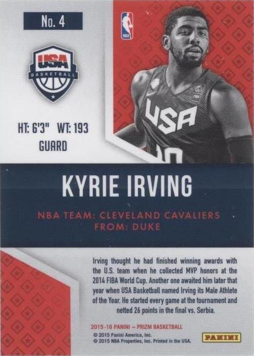 2015-16 Panini Prizm - Kyrie Irving #4 for sale | eBay