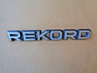Opel Rekord D E Emblem Schriftzug Modellzeichen Logo '' Rekord '' Original 3452580