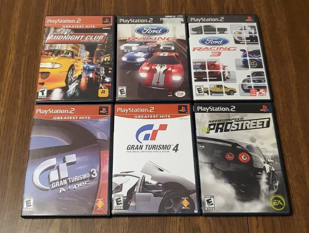 Playstation 2 PS2 Lot of 6 Racing Games - Need for Speed | Gran Turismo