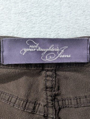 NYDJ Jeans Womens Size 0P Brown Corduroy Comfort Classic Flared Leg Made in USA - Picture 11 of 13