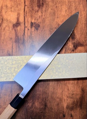 Sakai Shiratsuru Deba Japanese Kitchen Knife 270mm White Steel #2 New - Picture 6 of 8