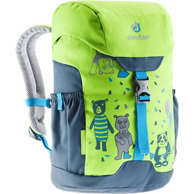 Deuter Schmusebär Kinder-Rucksack Junior-Tagesrucksack Bären Panda Party Grün - Bild 1 von 4