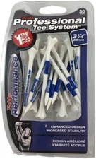 Pride PTS Plastic Golf Tees - 30 Count, 3 1/4 Inch - #1 Tee on Tour - Striped fo