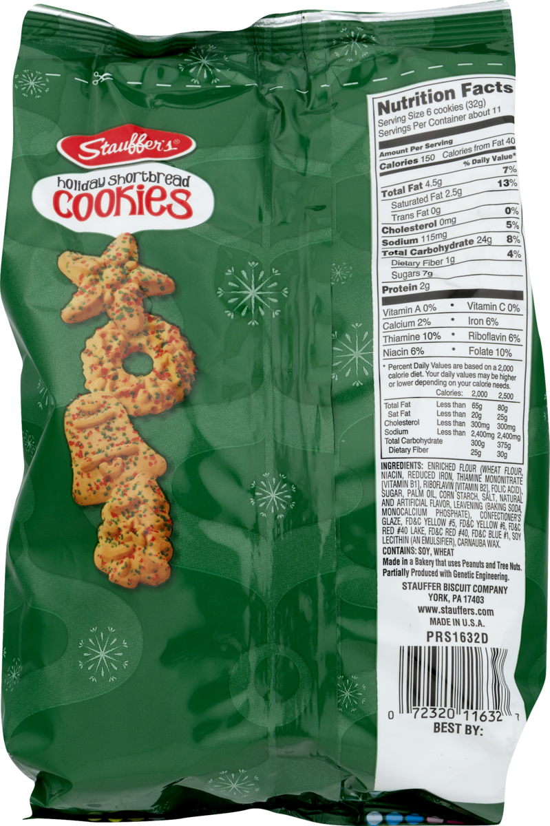Stauffer's Holiday Cookies Shortbread, Iced Gingerbread, White Fudge 3