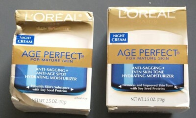 Pack of 2 L'OREAL AGE PERFECT NIGHT CREAM ANTI SAGGING FOR MATURE SKIN