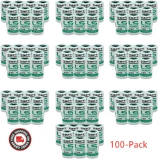 100-Pack batteries for SAFT LS14250 3.6V 1/2 AA Lithium Battery