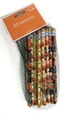 30 PCS Wood Halloween Pencil Child Writing Assorted Pattern Pencils